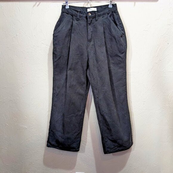 The Frankie Shop Drew Jean Size XS High Waist Wide Leg Trouser Chic Casual Pant - Picture 1 of 7